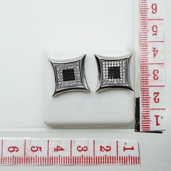 925 Sterling Silver Plated CZ Earrings, EVBRS681